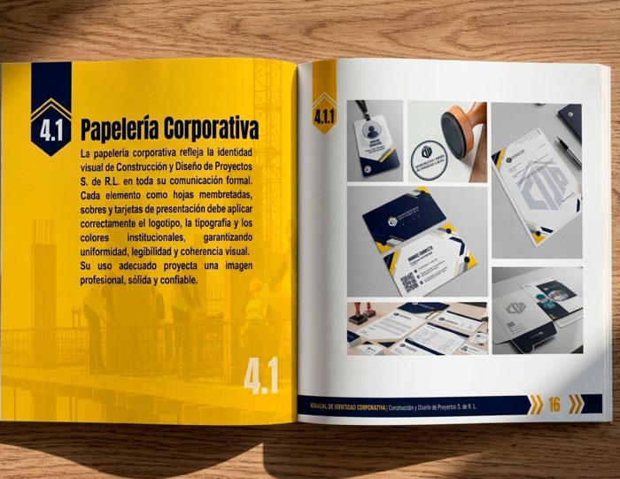 CDP — papelería corporativa